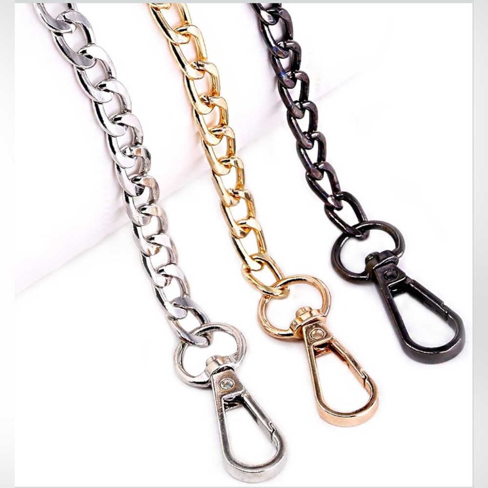 Chain Strap suitable for Wallet-on-Chain/Crossbody bag in silver color 47” - Picture 4 of 4